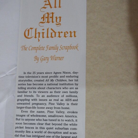 Book- All My Children TV Show Scrapbook- hardcover - Picture 5 of 8